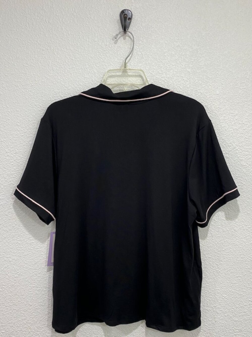 Joyspun Notch Collar PJ Set Sleepwear Lounge Black XL (16-18) - Picture 3 of 11